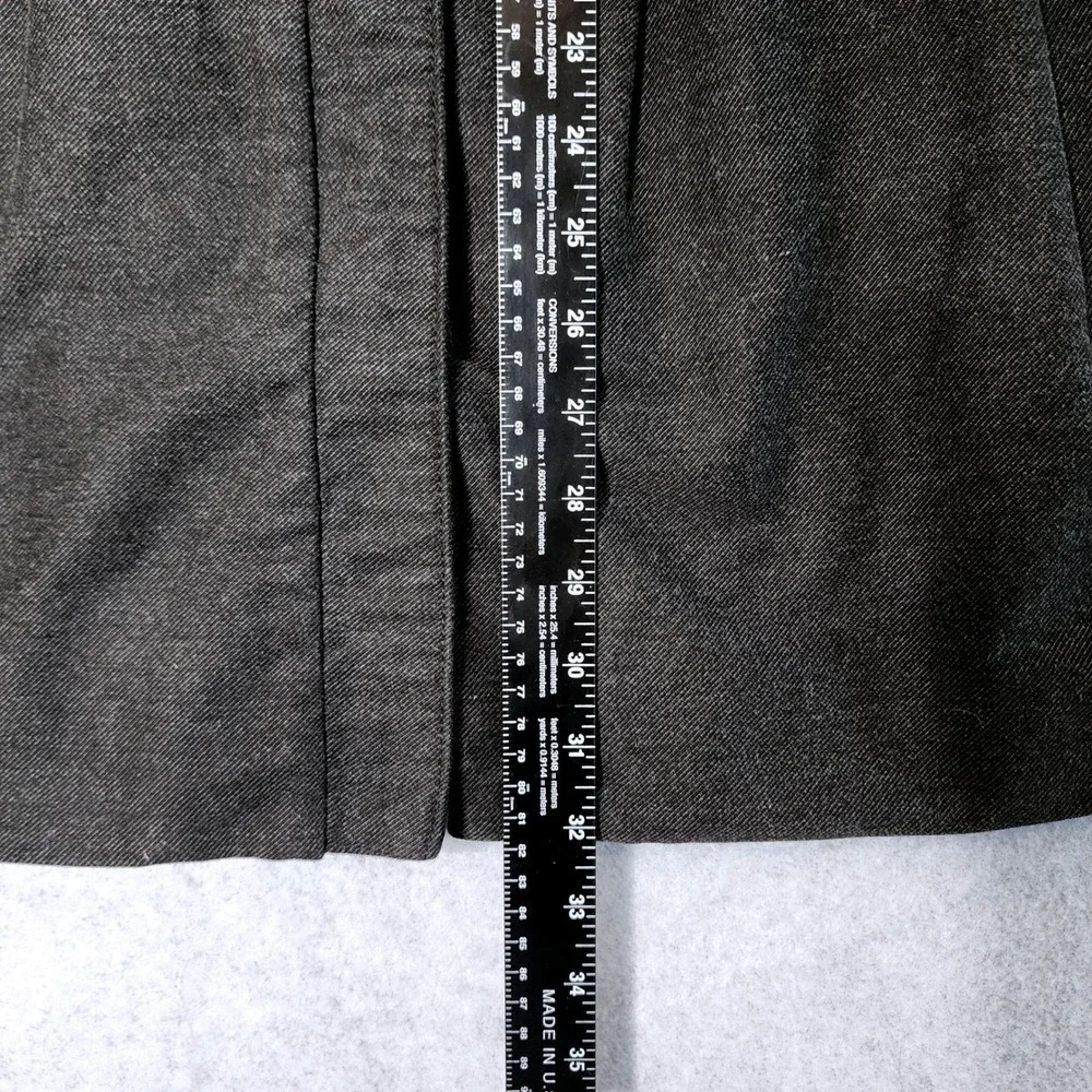 Free People Embroidered Military Coat Women 2 Grey Studded Fit Flare Victorian